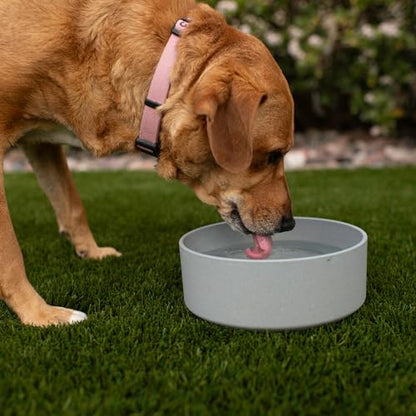 Loving Pets - Dolce Bamboo - Eco-Friendly Pet Bowls & Dishes for Dog, Cats, Puppy Food and Water Dish -Sustainable and Dishwasher Safe, Made with Real Bamboo (Medium, Slate-Grey) - color: Slate Grey, size: Medium Dish