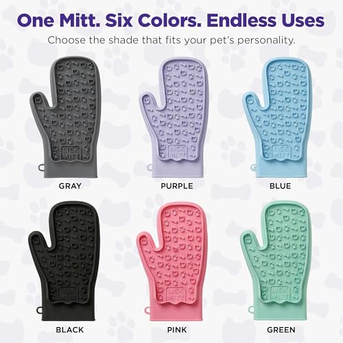 Lixy Pet LickMitt – Dual-Sided Calming & Grooming Mitt for Dogs and Cats – Human-Held Silicone Treat Mitt for Anxiety Relief, Bonding & Shedding – BPA-Free, Food-Grade, Easy Clean – Black - color: Black
