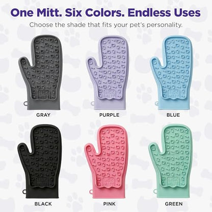 Lixy Pet LickMitt – Dual-Sided Calming & Grooming Mitt for Dogs and Cats – Human-Held Silicone Treat Mitt for Anxiety Relief, Bonding & Shedding – BPA-Free, Food-Grade, Easy Clean – Purple - color: Purple