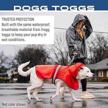 FROGG TOGGS Dogg Toggs Raincoat, Blue, Size MD - color: Blue, size: Medium