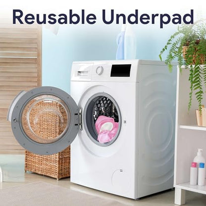 Incontinence Bed Pads Washable - Reusable Waterproof Bed Pads - Soft and Leak Proof Chucks - Moderate Absorbent Pee Pads for Adults - Withstands Extensive Washing - 24" x 36" - 1 Pack - size: 24" x 36" (1 Pack)