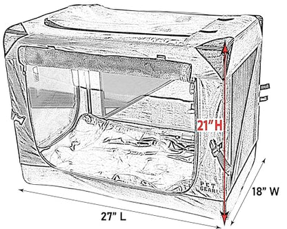 Pet Gear Insta-Fold Soft Crate for Dogs, 26", Forest