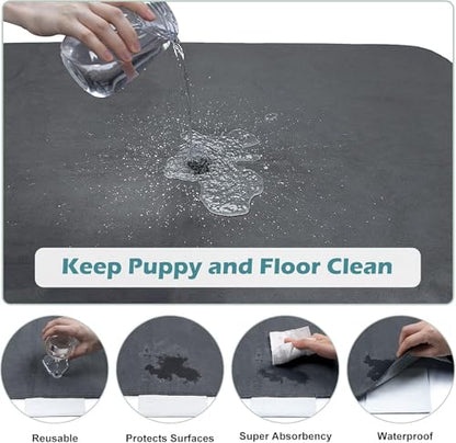 INVENHO Washable Pee Pads for Dogs 60"x48" Reusable Dog Pads Large Upgrade Non-Slip Dog Pee Pads Heavy Absorbency Puppy Pee Pads Quick Dry Whelping Pads/Waterproof Puppy Training Pad - size: 60x48 Inch (Pack of 1)