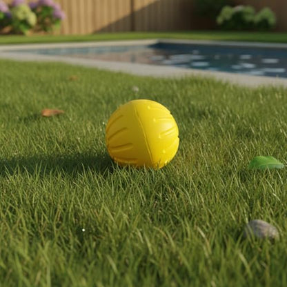 Easy-Grab Floating Dog Disc, Soft EVA Foam Flying Toy for Water Fetch, Yellow - size: 3.54 x 3.54 x 3.54 in