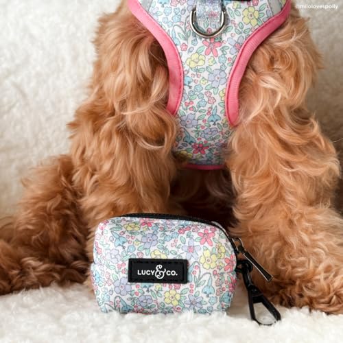 Lucy & Co. Ditsy Daydream No-Pull Dog Harness, Adjustable Front Clip Harness with Comfort Padding, X-Large - color: Ditsy Daydream, size: X-Large