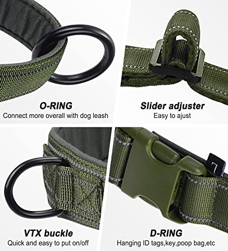 Green No Pull Dog Harness for Small Medium Large Sized Dog, Reflective Escape Proof Adjustable Dog Harnesses with 2 Patch, S - color: Green, size: S-Chest size 18-22''