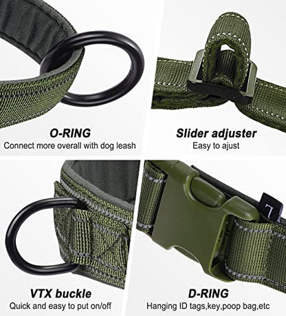 Green No Pull Dog Harness for Small Medium Large Sized Dog, Reflective Escape Proof Adjustable Dog Harnesses with 2 Patch, S - color: Green, size: S-Chest size 18-22''