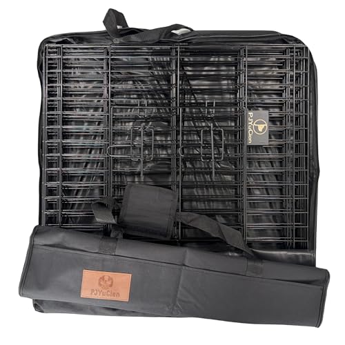 PJYuCien Storage Bag for 24"x24" Metal Foldable Dog Playpen | 600D Oxford Fabric, 270° Large Zipper, Travel Carry Case for Camping, Park & Home, Waterproof Moisture-Proof - size: 24"x24"