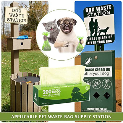 Sherr 20 Boxed Rolls 4000 Counts Dog Poop Bags Bulk Leak Proof Dog Waste Bags Universal Pet Doggy Waste Poop Box for Puppy Pets Outdoor Walking and Travel, 20 Rolls of 200(Green) - color: Green