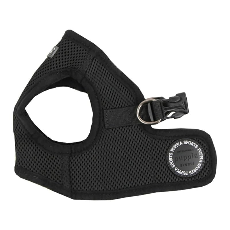 Puppia Soft Vest Dog Harness - Black - X-Large - color: Black, size: X-Large