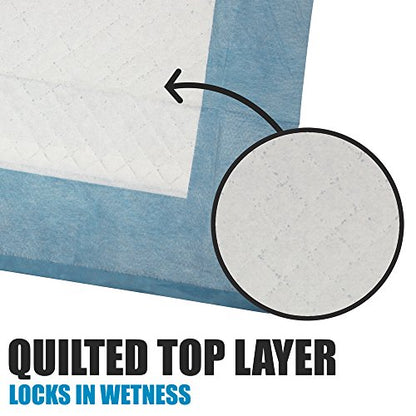 BV Puppy Pads XL 20 Count 34"x28" - Leak-Proof Pee Pads for Dogs with 6-Layer Design, Rapid Dry Sheet & Attractant - Dog Pad Extra Large with Odor Control - Perfect for Big Dogs & Indoor Use - size: XL / 20-Count (Standard)