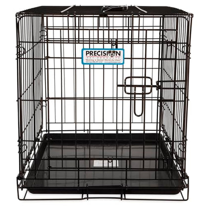 Precision Pet Products One Door Provalue Wire Dog Crate, 24 Inch, For Pets 15-30 lbs, With 5-Point Locking System - size: 24"L x 18"W x 19"H