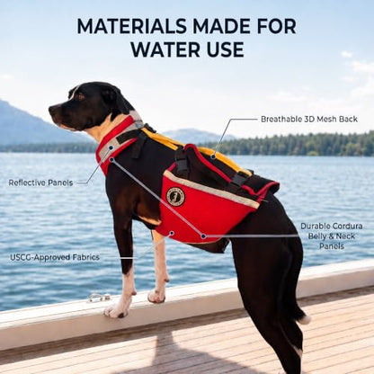 Mustang Survival - Underdog Foam Flotation Dog PFD (Large) - size: Large