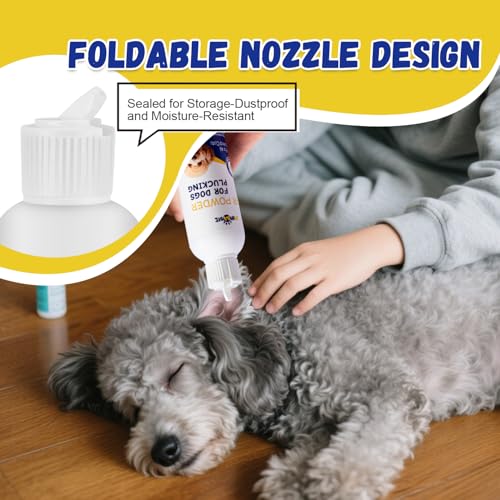 Dog Ear Powder for Hair Removal – Grooming Grip Powder for Poodles & Doodles, Grooming Aid for Pet Ear Cleaning - size: 1-pack