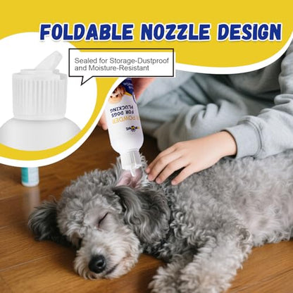 Dog Ear Powder for Hair Removal – Grooming Grip Powder for Poodles & Doodles, Grooming Aid for Pet Ear Cleaning - size: 1-pack