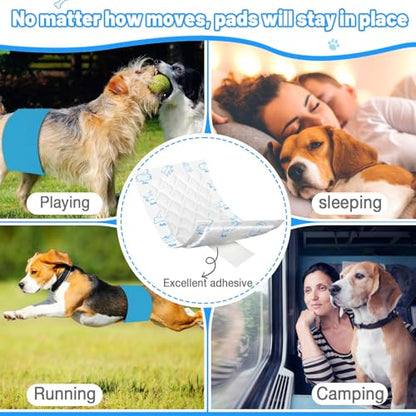 Dog Diaper Liners for Dog Diapers Male and Female 150ct Super Absorption Disposable Booster Pads for Most Reusable Pet Belly Bands, Washable Puppy Diapers Wraps - size: Regular (150 Count)