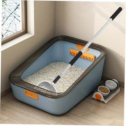 KICHOUSE Heavy Duty Pooper Scooper Long Handle Cat Litter Box Scoop Litter Scooper for Dogs Cats