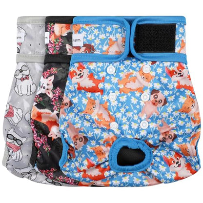 Reusable Female Dog Diaper, Highly Absorbent Doggie Diapers for Female Dogs, Dog Diapers Female X-Large - size: X-Large