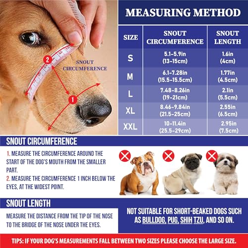 Dog Muzzle for Small Dogs - Soft Nylon Breathable Muzzle for Small Dog with Air Mesh | Adjustable Dogs Muzzles to Prevent Biting | Puppy Mussels for Grooming Barking Chewing Allows Panting Drinking - size: Small