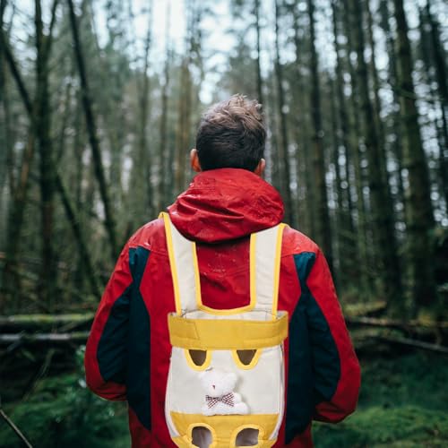 Abaodam Pet Carrier Backpack for Cats and Small Dogs Ventilated Front Chest Soft-Sided Pet Transport Backpack M Size for Hiking Travel Portable Puppy Carrying Knapsack to 7 Lbs