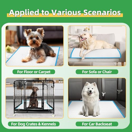 DEEP DEAR Dog Pads Extra Large 30"x36", 30-Count XXL Puppy Pads, Super Absorbent Pee Pads for Dogs, Disposable Bed Pads for Doggies, Puppies, Thicker X-Large Incontinence Pads for Dogs, Cats, Rabbits - size: Regular XXL: 30"x36"-30 Ct