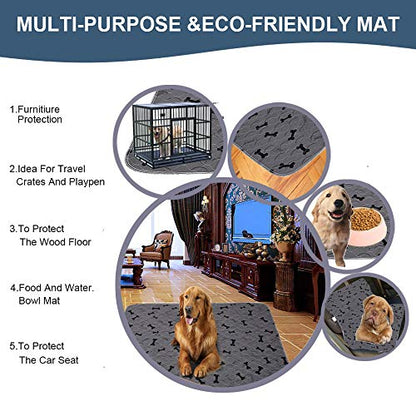 Washable Dog Pee Pads with Free Grooming Gloves,Non Slip Dog Mats with Great Urine Absorption,Reusable Puppy Pee Pads for Whelping,Potty,Training,Playpen - size: 36x41 Inch (Pack of 2)