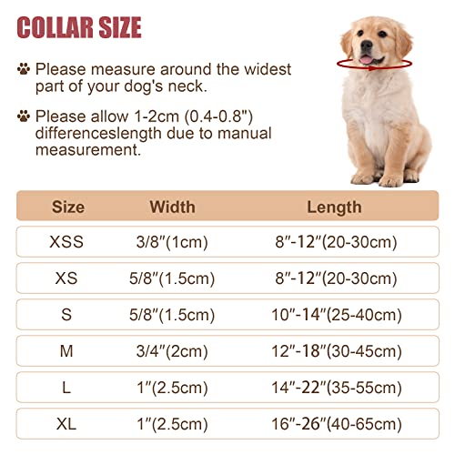 Reflective Dog Collar with Buckle Adjustable Safety Nylon Collars for Small Medium Large Dogs, Purple M - color: Purple, size: Medium :Width 3/4",Neck 12-18"