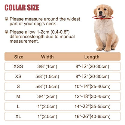 Reflective Dog Collar with Buckle Adjustable Safety Nylon Collars for Small Medium Large Dogs, Grey S - color: Grey, size: Small :Width 5/8",Neck 10-14"