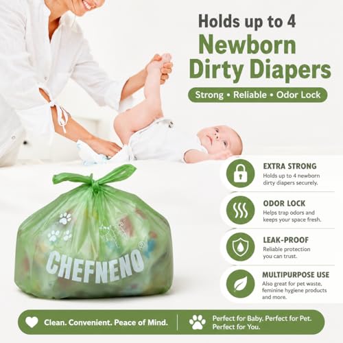 Cat Litter Waste Bags (500 ct., Green) Bulk Dog Poop Bags with Easy Tie Handles Recycled Earth-Friendly Lavender Scented Cat Litter Poop Diaper Bag Disposable Sanitary Pad Waste Bags (500 Bags) - color: Green - Scented (500 ct.)