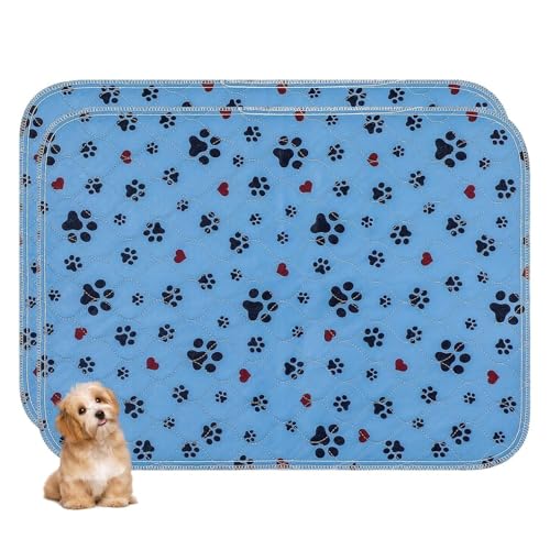Washable Pee Pads for Dogs,2 Pack Extra Large 36"x72" Super Absorbent Reusable Puppy Pads,Non-Slip 100% Waterproof Dog Pee Pad,Pet Training Pads for Couch, Crate,Potty Training,Floor - size: 36X72 Inch（Pack of 2）