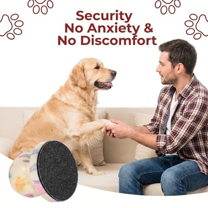 Dog Nail File with 6Pcs Replaceable Filing Disc, Dog Scratch Board for Safe and Easy Nail Care, Dogs Nails Scratch Board Ensures Smooth and Healthy Nails for Dogs and Cats