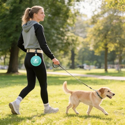 Hat Design Dog Poop Bag Holder, Waterproof Leash Mount Dog Waste Bag Dispenser, Outdoor Walking Gear for Puppy & Large Dogs, Blue - color: Blue