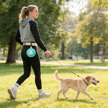 Hat Design Dog Poop Bag Holder, Waterproof Leash Mount Dog Waste Bag Dispenser, Outdoor Walking Gear for Puppy & Large Dogs, Blue - color: Blue