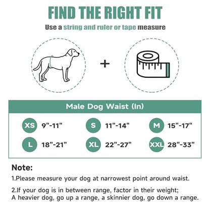 wegreeco Washable Male Dog Belly Band (Stylish Pattern) - Pack of 3 - Dog Diapers Male - Washable Male Dog Belly Wrap (Bones & Footprints, X-Small) - color: Bones & Footprints, size: X-Small (Pack of 3)