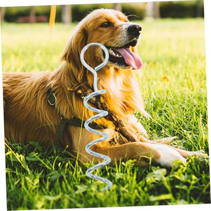 Abaodam 2Pcs Heavy Duty Dog Ground Anchor Portable Tie Out Stake for Outdoor Use for Camping Hiking and Dog Training Stable and Easy to Install Holds Strong Wind