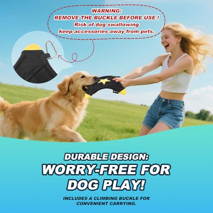 TSPRO Tactical Star-Shaped Dog Flying Disc, Anti-Rip Nylon Toy for Aggressive Chewers & Medium-Large Dogs, Water Floating Lightweight for Beach/Camping/Park/Backyard Training (9", Khaki) - color: Khaki