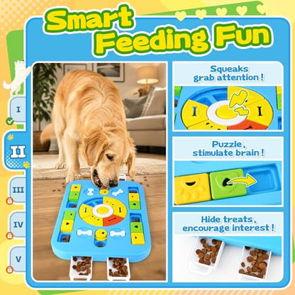Forfon 10 Pack Complete Dog Puzzle Toy Set for All Breeds, Upgraded Enrichment Toys with Lick Mat & Slow Feeder Bowl, Suction Cup Design, Keeps Dogs Busy & Mentally Stimulated - color: Expert Dog Puzzle Toys