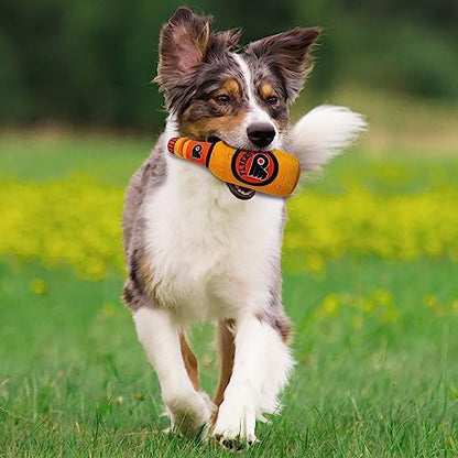 Pets First NHL Philadelphia Flyers Beer Bottle Plush Dog & Cat Toy- Cutest Stadium SODA Bottle Snack Plush Toy for Dogs & Cats with Inner Squeaker & Beautiful Hockey Team/Logo - color: Philadelphia Flyers, style: NHL Beer Bottle Toy