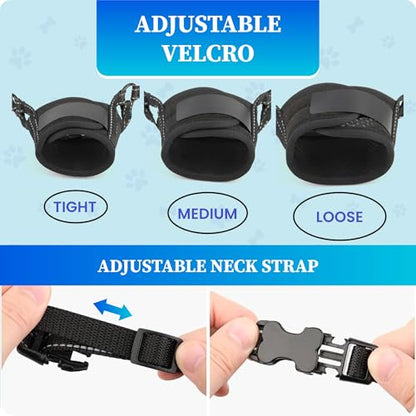 Dog Muzzle for Large Dogs - Soft Breathable Muzzle for Large Sized Dog with Air Mesh | Adjustable Mussels for Dogs Grooming | Muzzles to Prevent Biting Barking Chewing Allows Panting Drinking - size: Large-XL