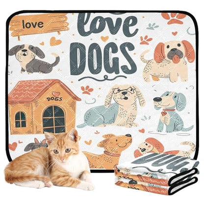 Qilmy Dog Pet Mat, Waterproof Reusable Dog Training Pad Anti-Slip Pet Creat Pad for Small Medium Large Dogs and Cats - size: Medium+Large