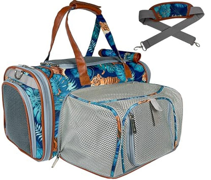 Mr. Peanut’s Gold Series Standard Size Expandable Pet Carrier (El Tigre) - color: El Tigre