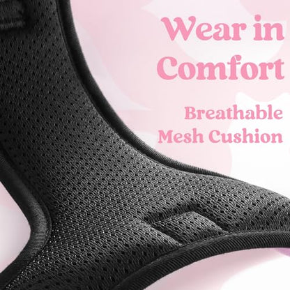 rabbitgoo Dog Harness Small Sized, No Pull Easy On & Off with 3 Buckles Pet Harness, Adjustable Soft Walking Vest with 2 Clips and Handle, Reflective for Small Dogs, Pink, S - color: Pink, size: Small