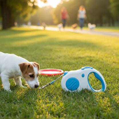 Retractable Dog Leash Heavy Duty Automatic Reflective Extendable Dog Leash for Outdoor, Training, Blue - color: Blue
