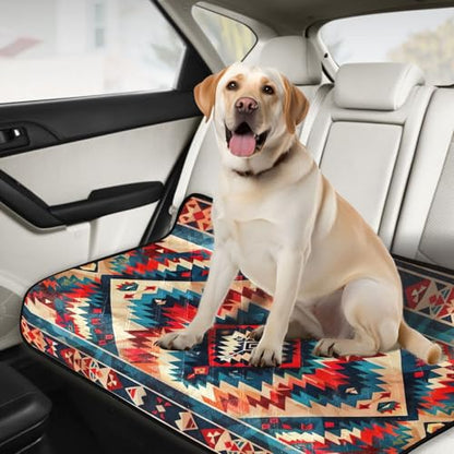 Qilmy Aztec Pet Mat, Waterproof Reusable Dog Training Pad Anti-Slip Pet Creat Pad for Small Medium Large Dogs and Cats - size: Smallx3