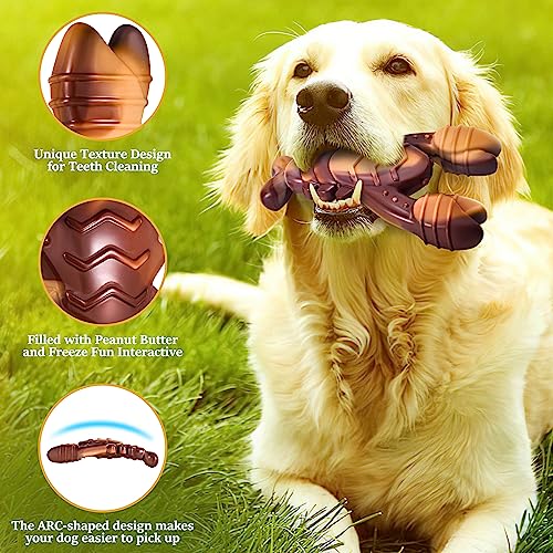 NEZIN Dog Chew Toys, Indestructible Dog Toys for Aggressive Chewers, Tough Dog Toys, Durable Dog Chew Toys for Large Medium Breed, Interactive Dog Toys with Real Beef Flavor (Lobster) - color: Lobster