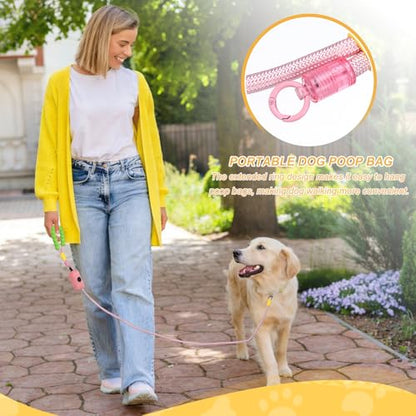 Dog Leash with Padded Hands Free, 4.9ft/1.5m Adjustable Bungee Dog Training Leash, No Pull Heavy Duty Nylon Rope(Black), Intended for Large Medium Pet Running/Hiking/Walking - color: Black, size: 4.9ft/1.5m