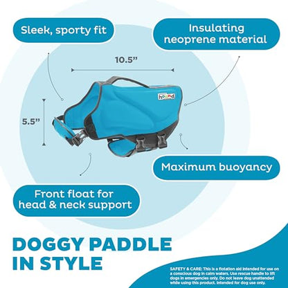 Outward Hound Dawson Swim Blue Dog Life Jacket, Small - color: Blue, size: Small (Chest Girth: 16"-20")