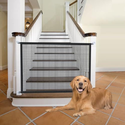 2-Pack Dog Gate for Stairs Pet Gates for The House: Dogs Screen Mesh Gate for Doorways Stairways Indoor Safety 29 inches Tall, 38 inch Wide - size: 29"Hx38"W(Pack of 2)
