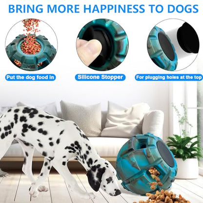 Yipetor Frozen Treat Dispensing Dog Toy - Large Chew Toy, Freezable Fillable Rubber, Reduces Anxiety, Easy to Clean, Interactive Puzzle (Large) - color: Classic Blue, size: Large