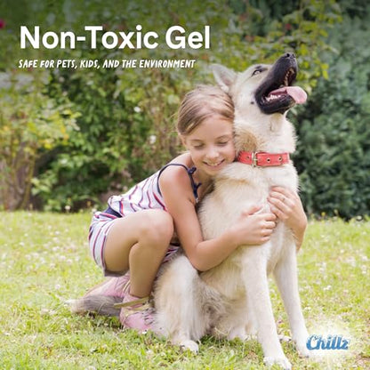 The Green Pet Shop Chillz Gel Mat, Medium - Pressure-Activated Cooling Pad for Pets 0-25 lbs - Non-Toxic, No Water or Refrigeration Needed - Ideal for Home, Travel & Crates - size: M